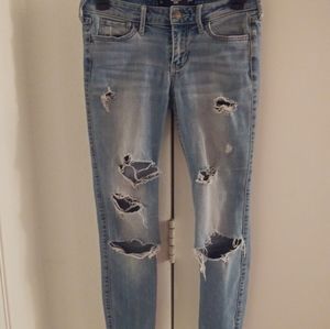 Hollister Crop, low rise, size 1